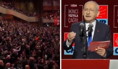 CHP lideri Kemal Kılıçdaroğlu, partisinin vizyon belgesini açıklıyor! Salon tıka basa dolu