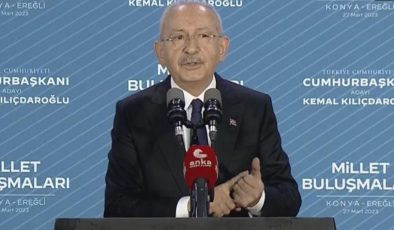 Kılıçdaroğlu, Konya’yı iki defa art arda ülke olarak ifade etti