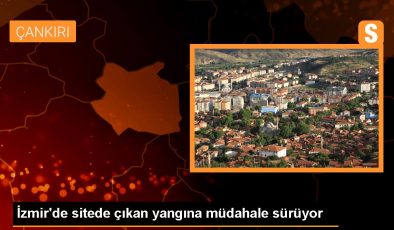 İzmir Narlıdere’deki Yangın Sürüyor